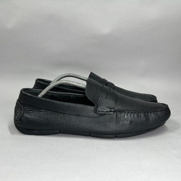 Marc Joseph Driving Loafers Men's Size 11 Black Leather Slip On Casual Shoes - Picture 1 of 10